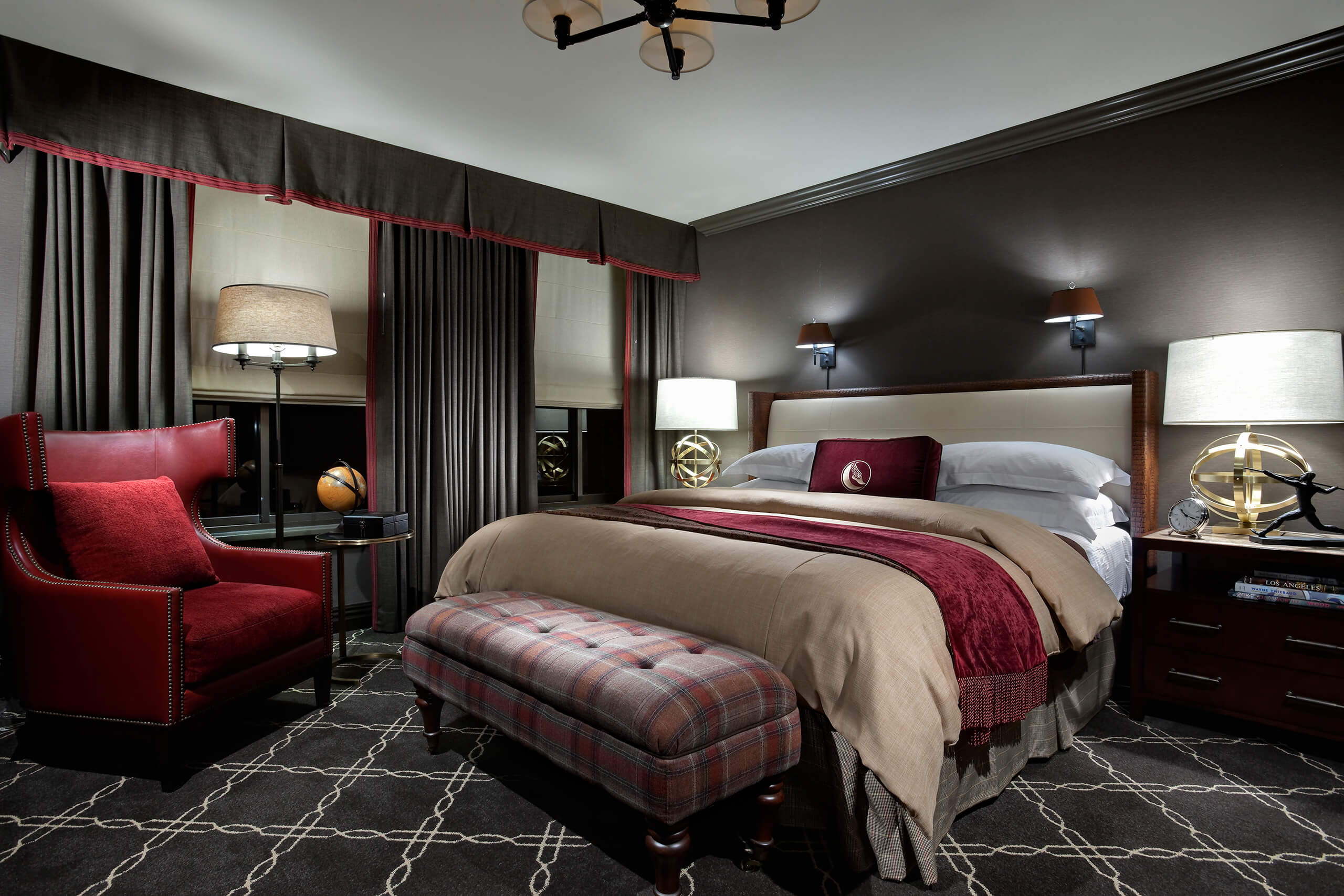 LA downtown hotel room with queen bed; Los Angeles Athletic Club Hotel; 澳洲5彩票官网入口